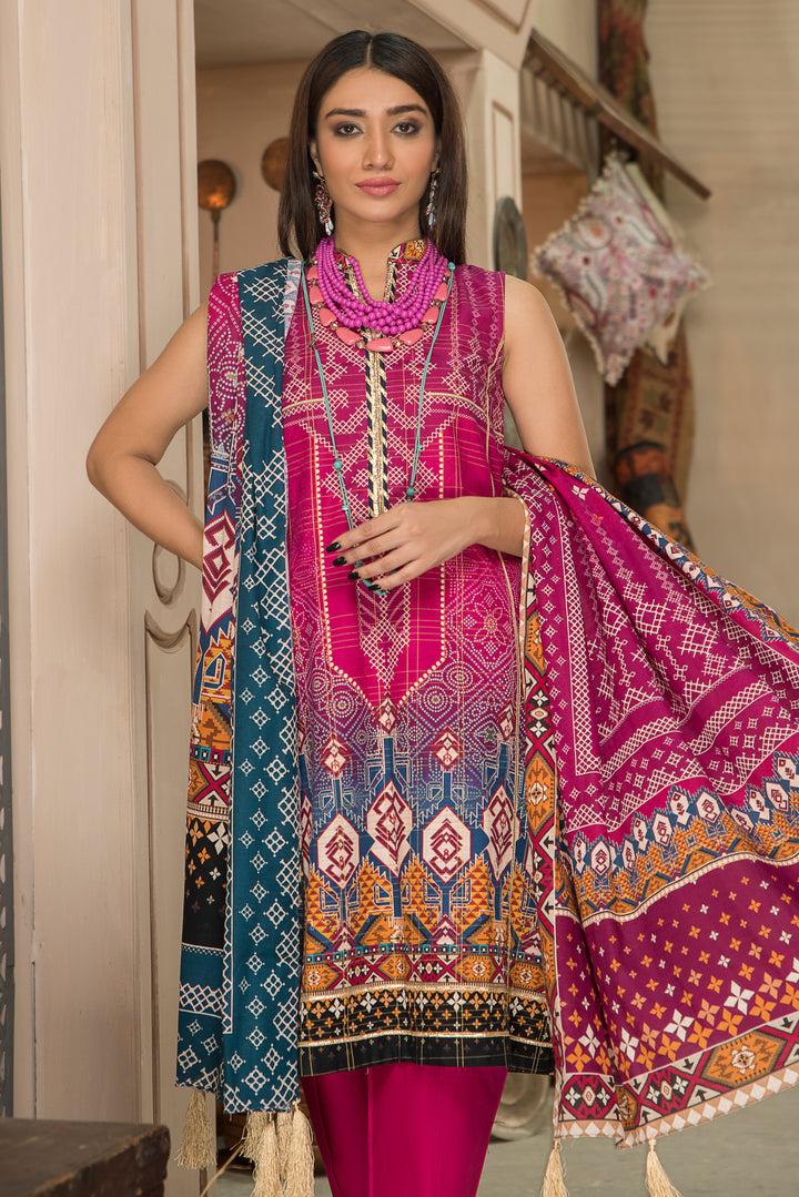 Shahdokht Unstitched Winter collection Masoori slub khaddar by Jacquard Clothing 