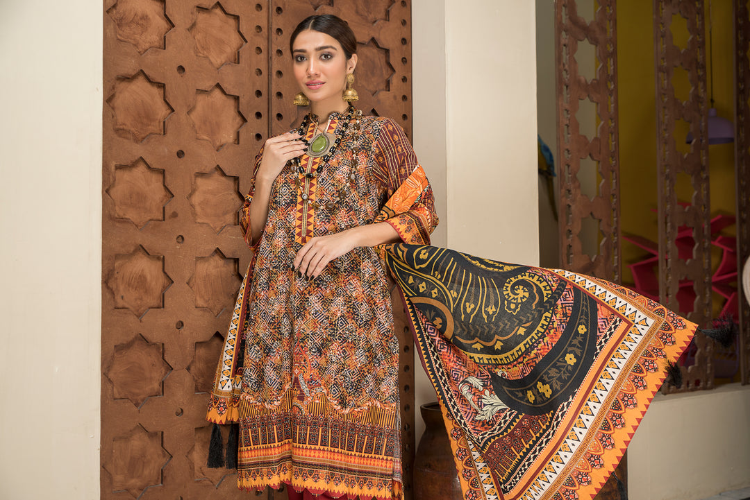 Shahdokht Unstitched Winter collection Masoori slub khaddar by Jacquard Clothing 