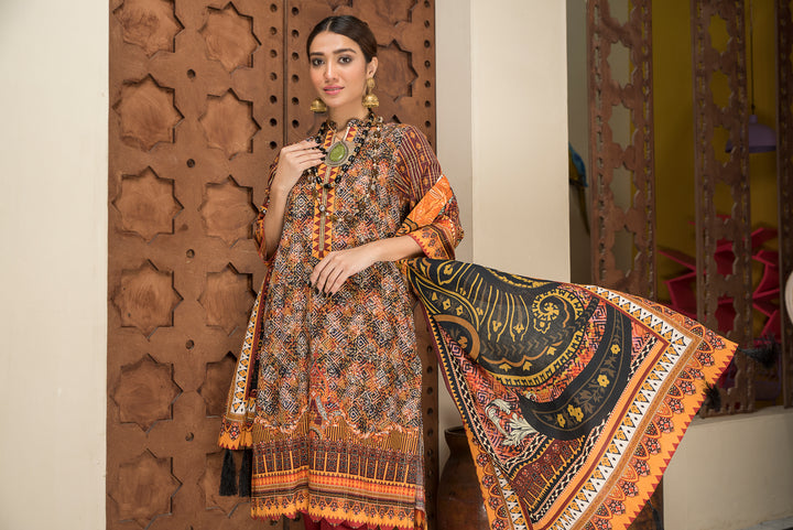 Shahdokht Unstitched Winter collection Masoori slub khaddar by Jacquard Clothing 