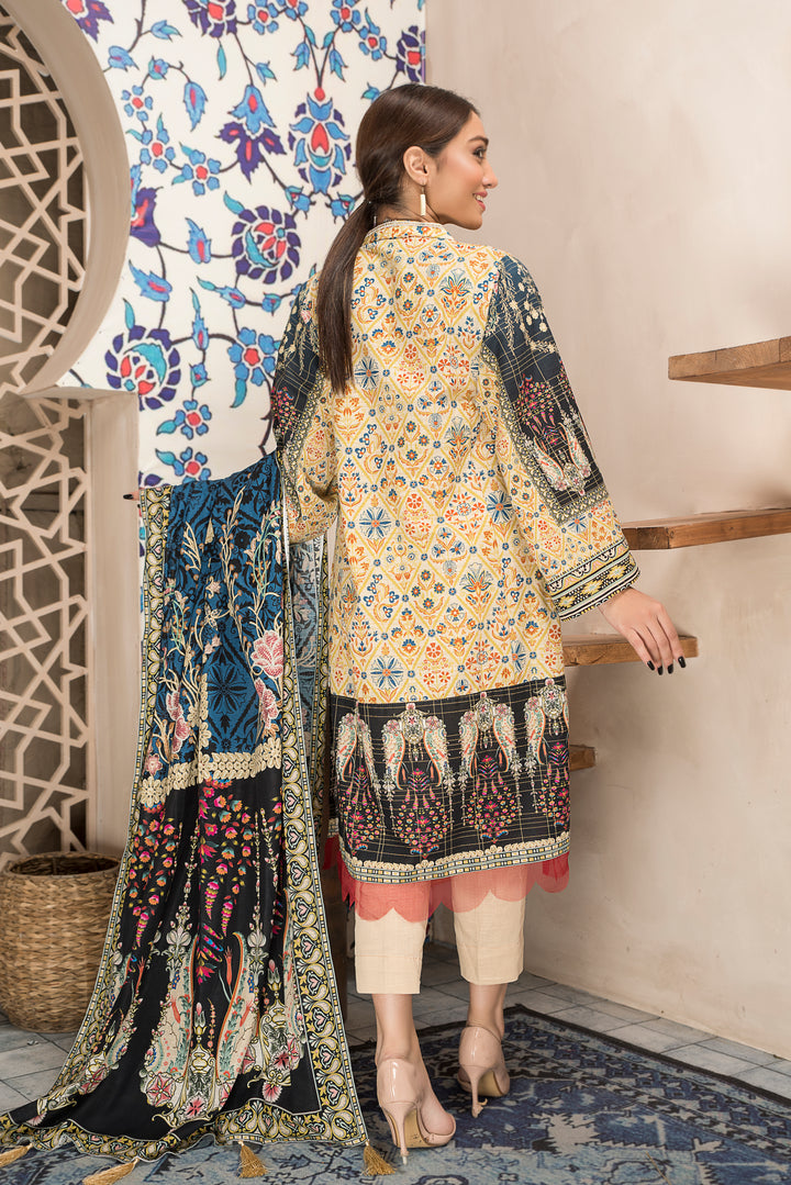 Shahdokht Unstitched Winter collection Masoori slub khaddar by Jacquard Clothing 