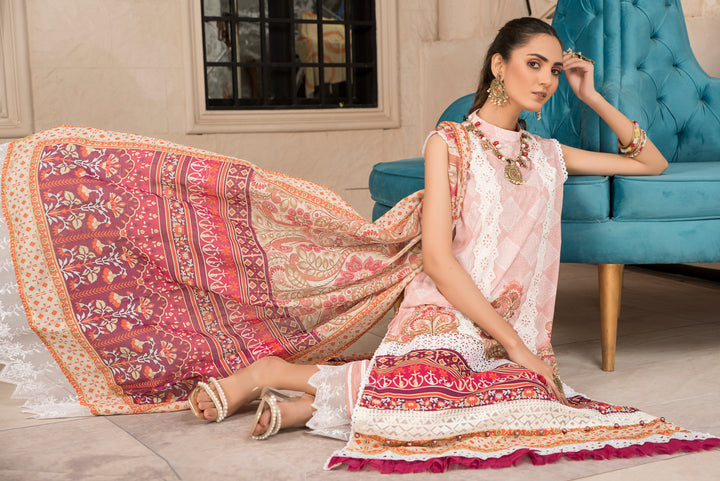 LAWN COLLECTION 3PCS UNSTITCHED BY JACQUARD CLOTHING SUMMER SPRING 2022