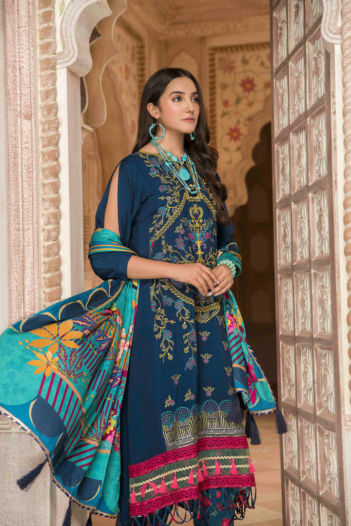 Sai Bella/Linen Unstitched 3Pcs Winter Collection By Jacquard Clothing