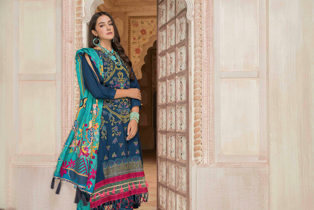 Sai Bella/Linen Unstitched 3Pcs Winter Collection By Jacquard Clothing