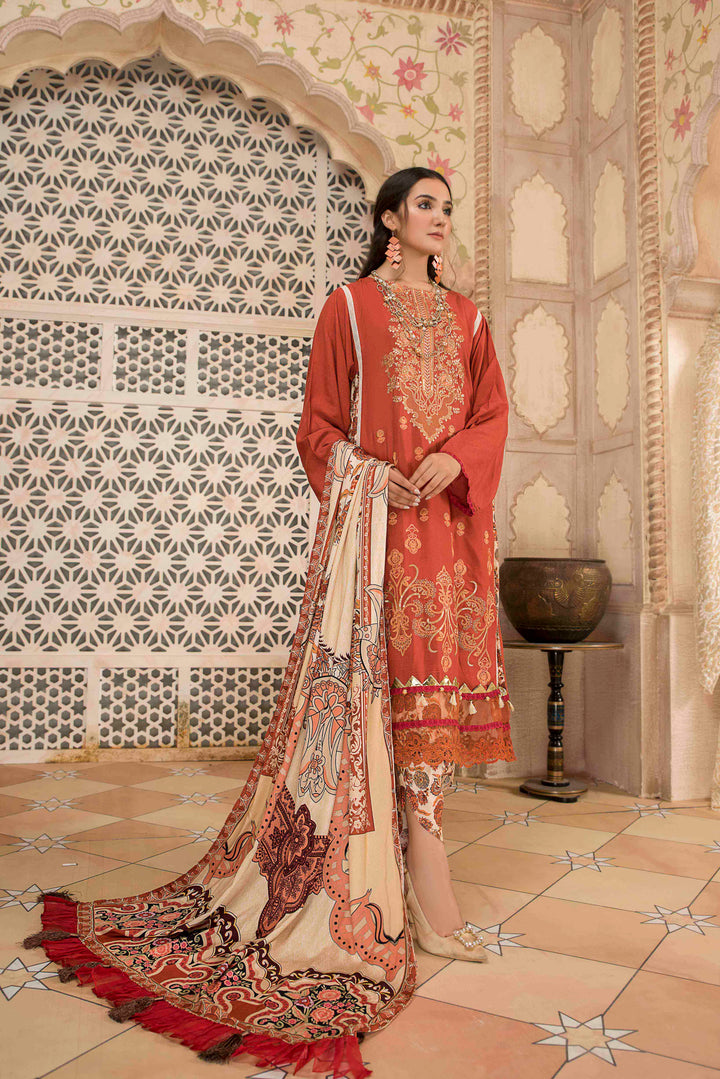 Sai Bella/Linen Unstitched 3Pcs Winter Collection By Jacquard Clothing