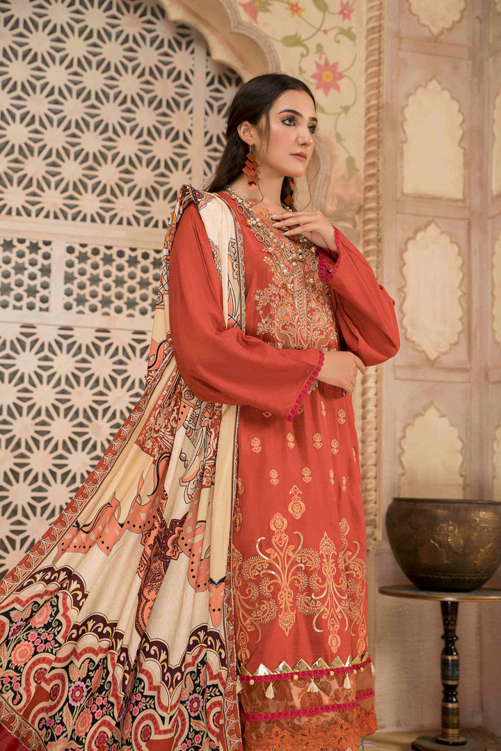 Sai Bella/Linen Unstitched 3Pcs Winter Collection By Jacquard Clothing