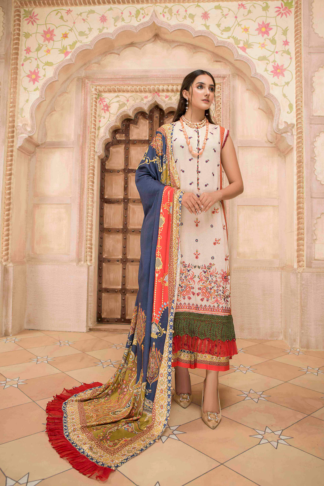 Sai Bella/Linen Unstitched 3Pcs Winter Collection By Jacquard Clothing