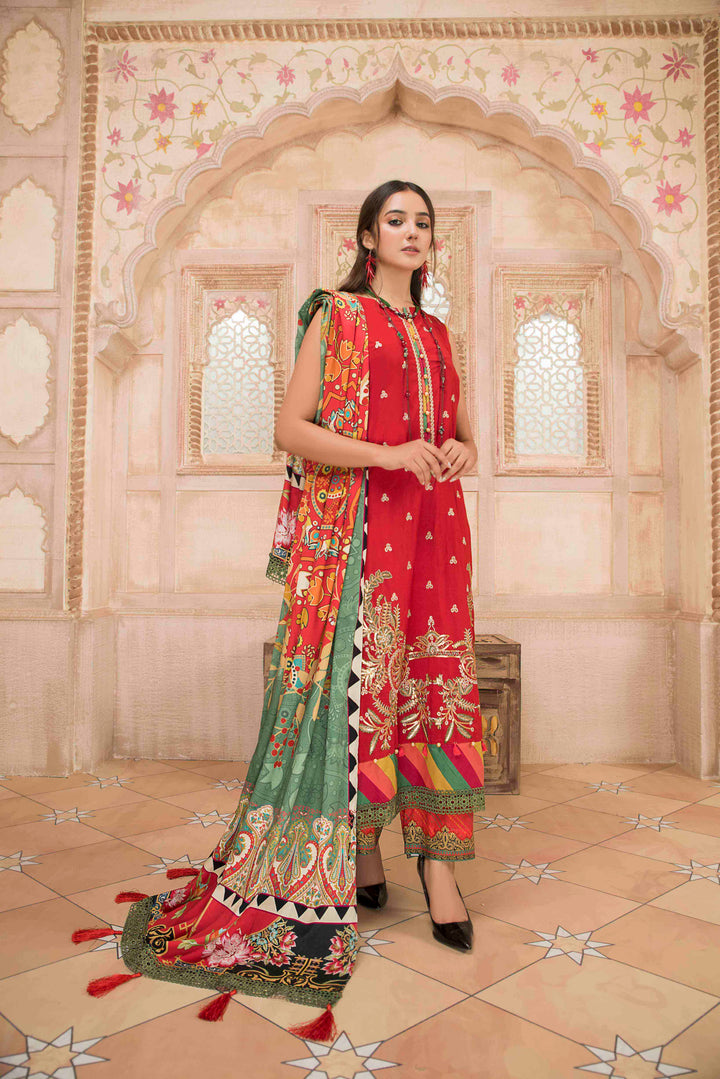 Sai Bella/Linen Unstitched 3Pcs Winter Collection By Jacquard Clothing