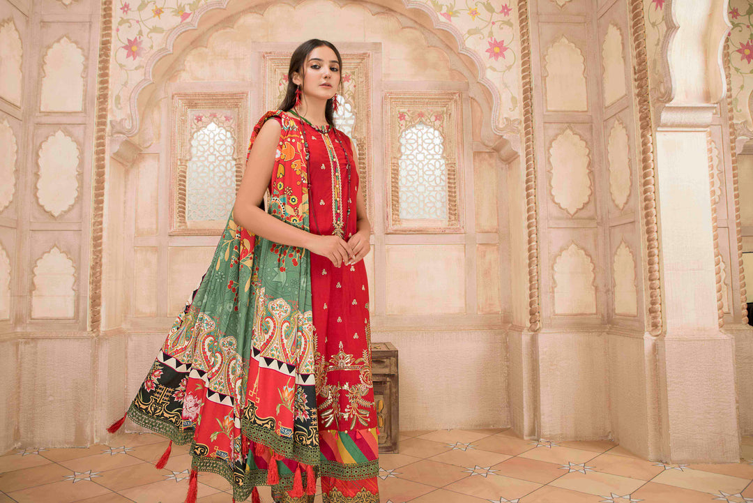 Sai Bella/Linen Unstitched 3Pcs Winter Collection By Jacquard Clothing