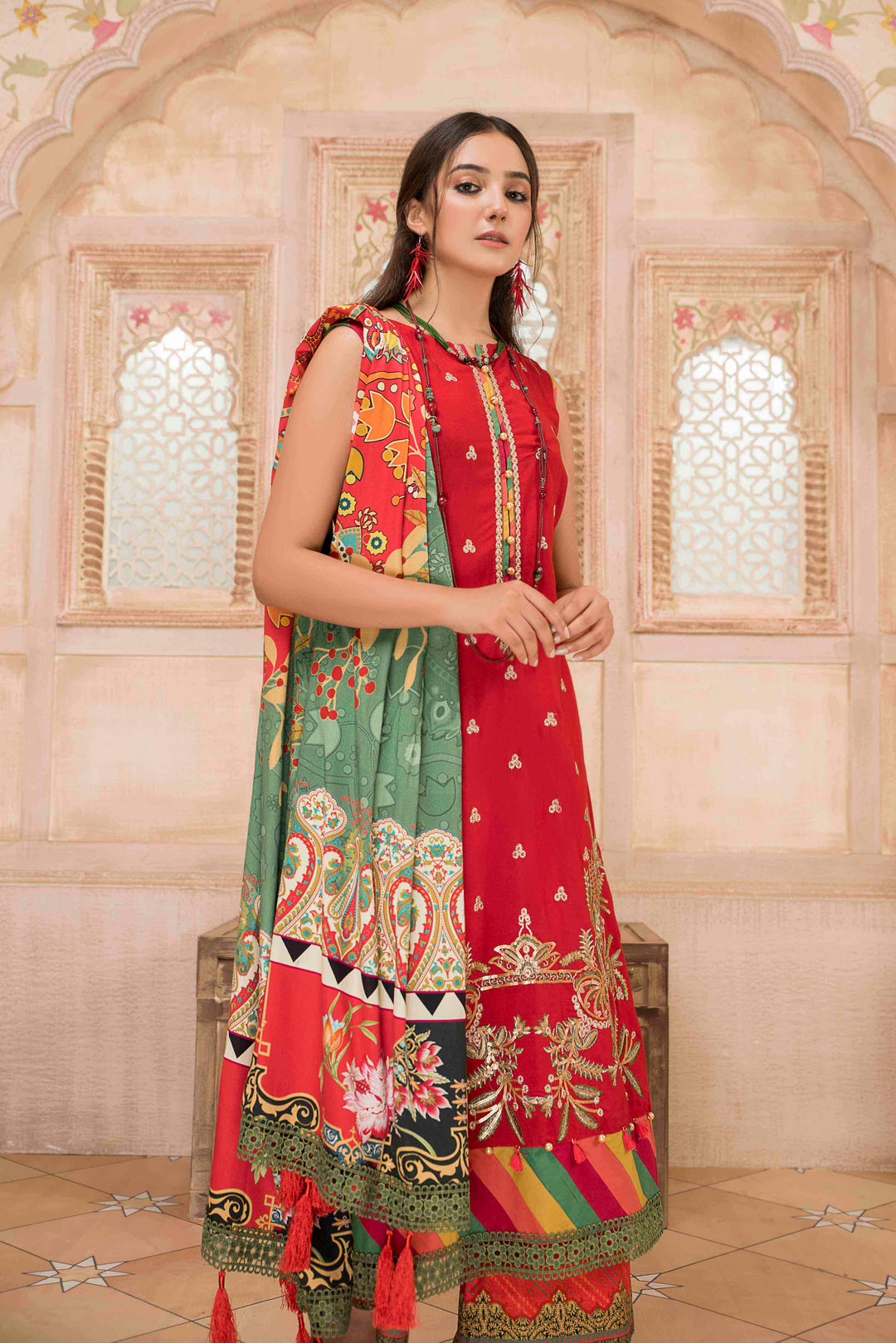 Sai Bella/Linen Unstitched 3Pcs Winter Collection By Jacquard Clothing