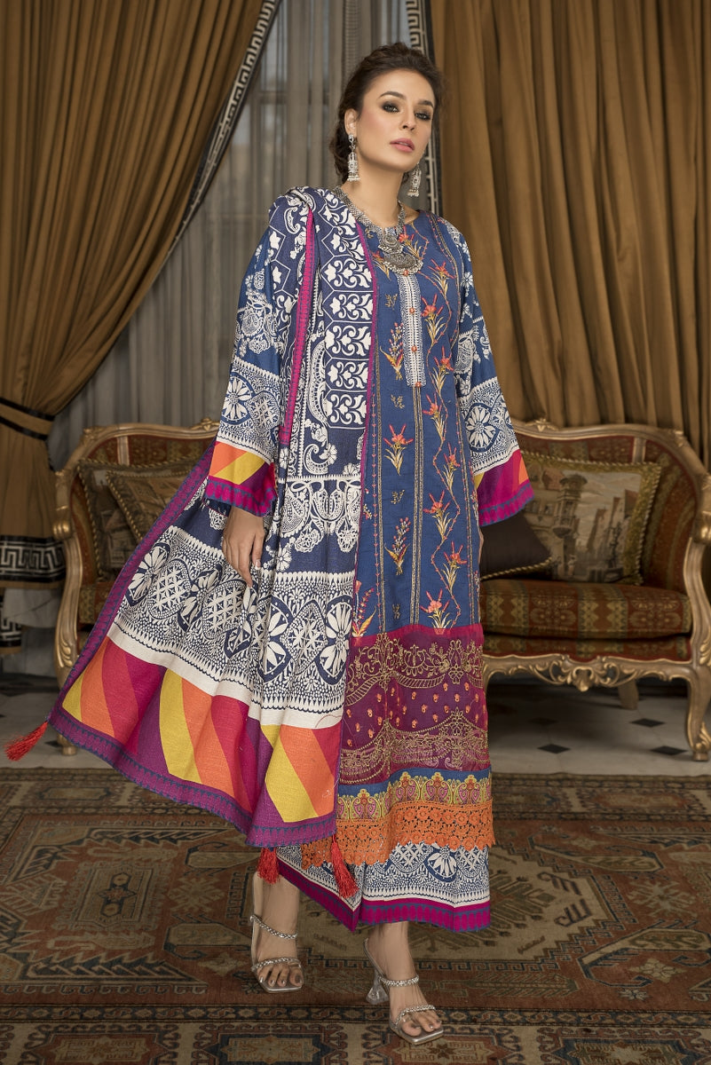 Self Jacquard Khaddar Unstitched By Jacquard Clothing winter collection