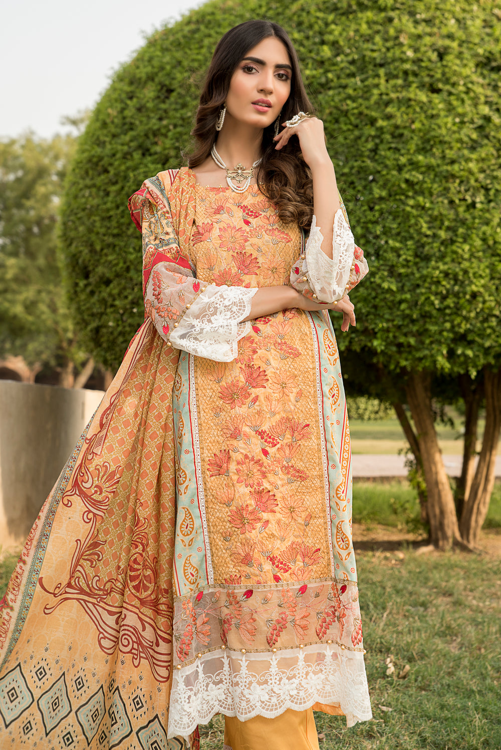 Targini Vol-3 Unstitched collection self jacquard lawn 3pcs summer 2022 by jacquard clothing