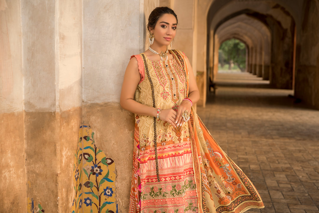 Targini Vol-3 Unstitched collection self jacquard lawn 3pcs summer 2022 by jacquard clothing