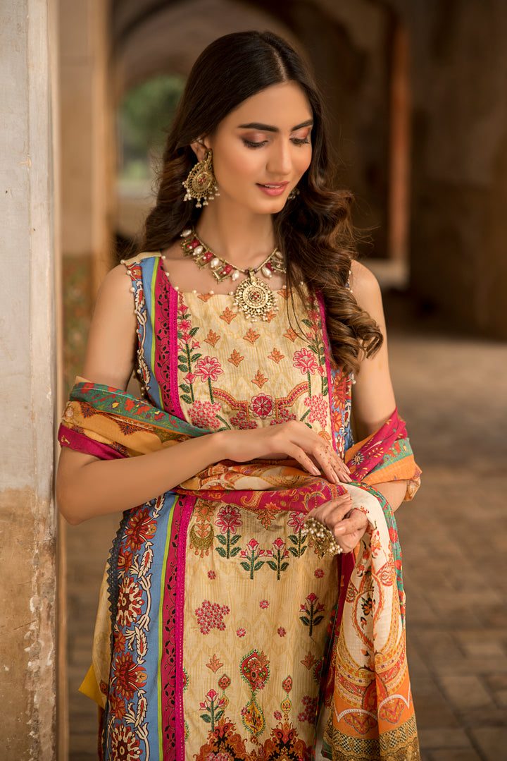 Targini Vol-3 Unstitched collection self jacquard lawn 3pcs summer 2022 by jacquard clothing