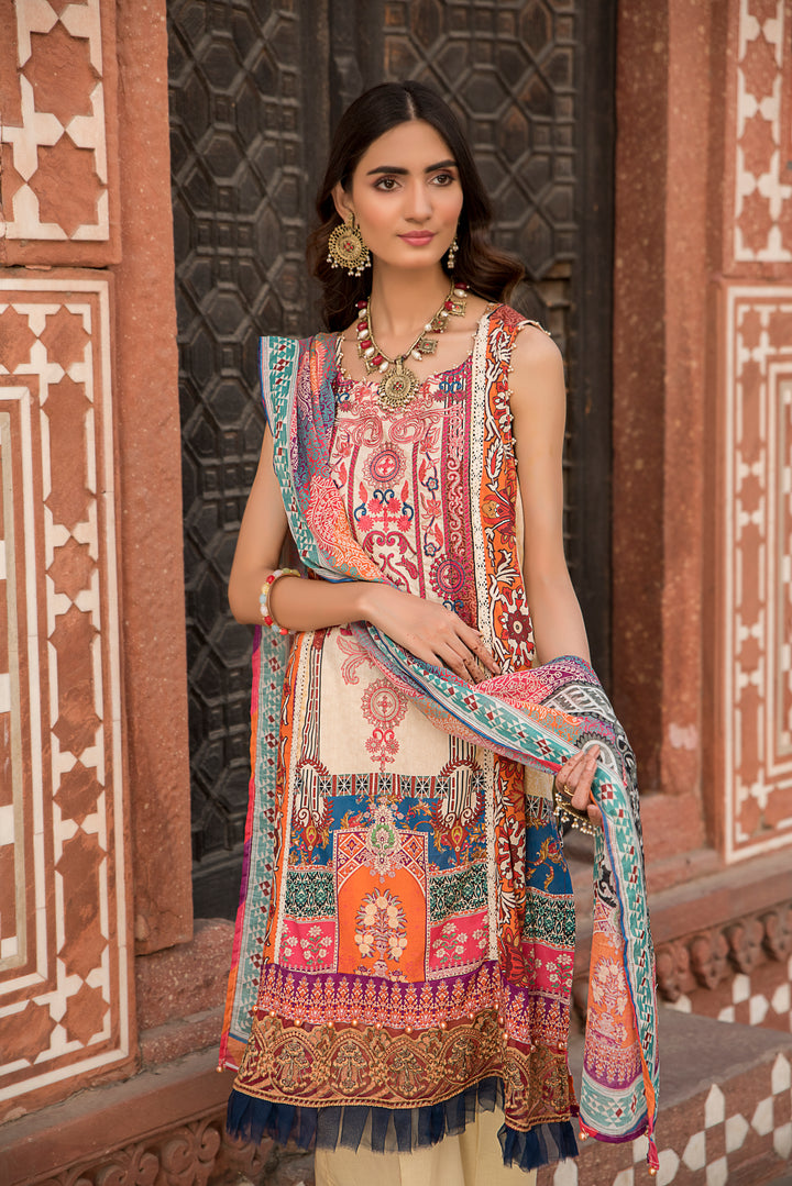 Targini Vol-3 Unstitched collection self jacquard lawn 3pcs summer 2022 by jacquard clothing