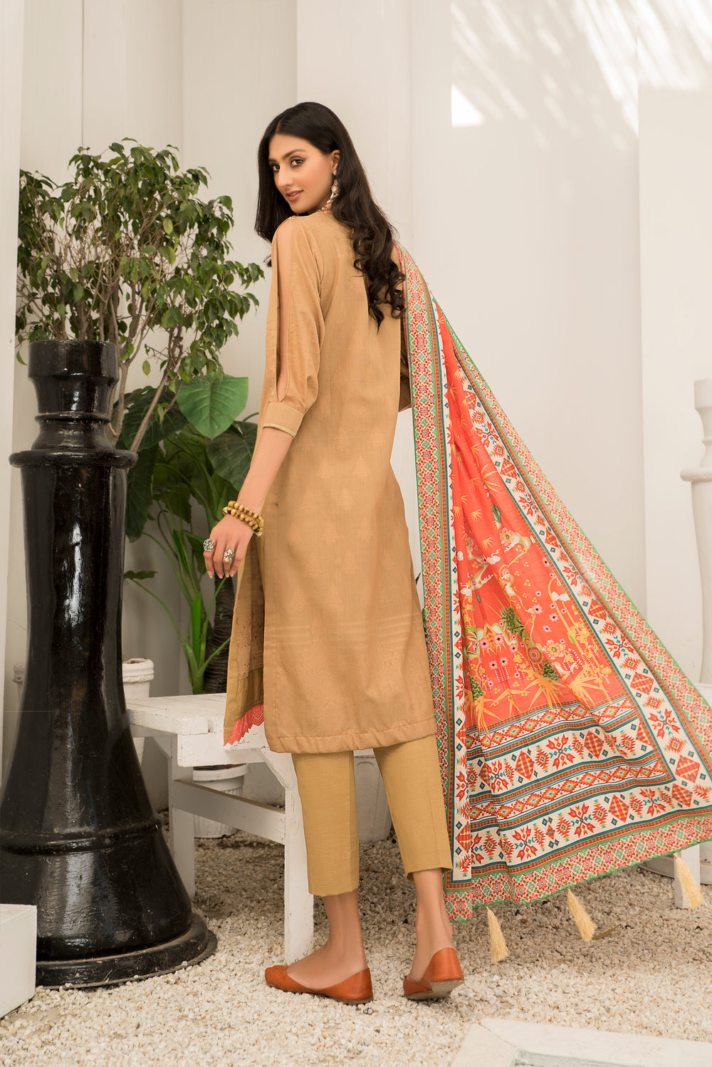 Dyed Slub Jacquard Khaddar Winter Collection by Jacquard Clothing