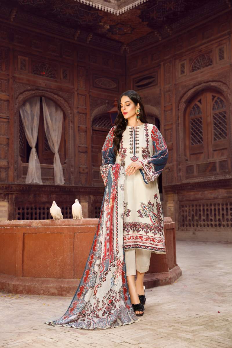 UNSTITCHED / CAMBRIC LAWN / SHIDEH - Jacquard.pk