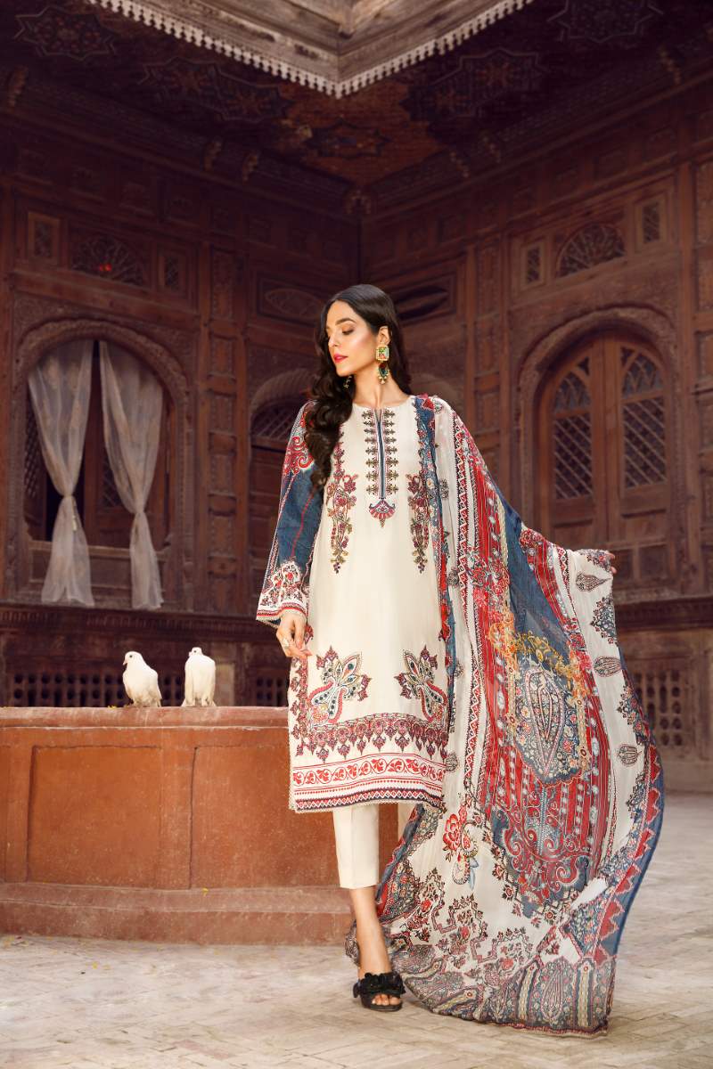 UNSTITCHED / CAMBRIC LAWN / SHIDEH - Jacquard.pk