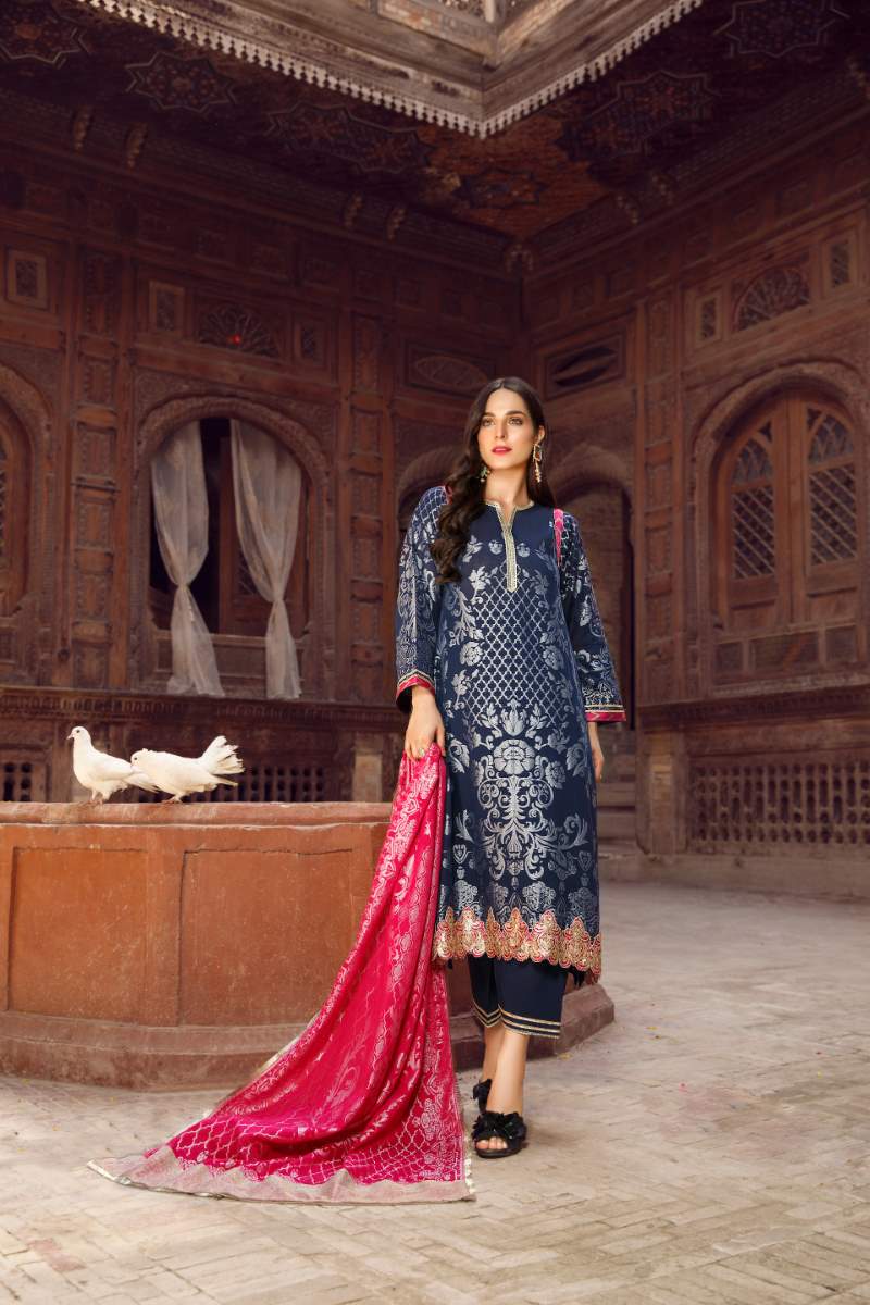 UNSTITCHED / JACQUARD / MID NIGHT ROMANCE - Jacquard.pk