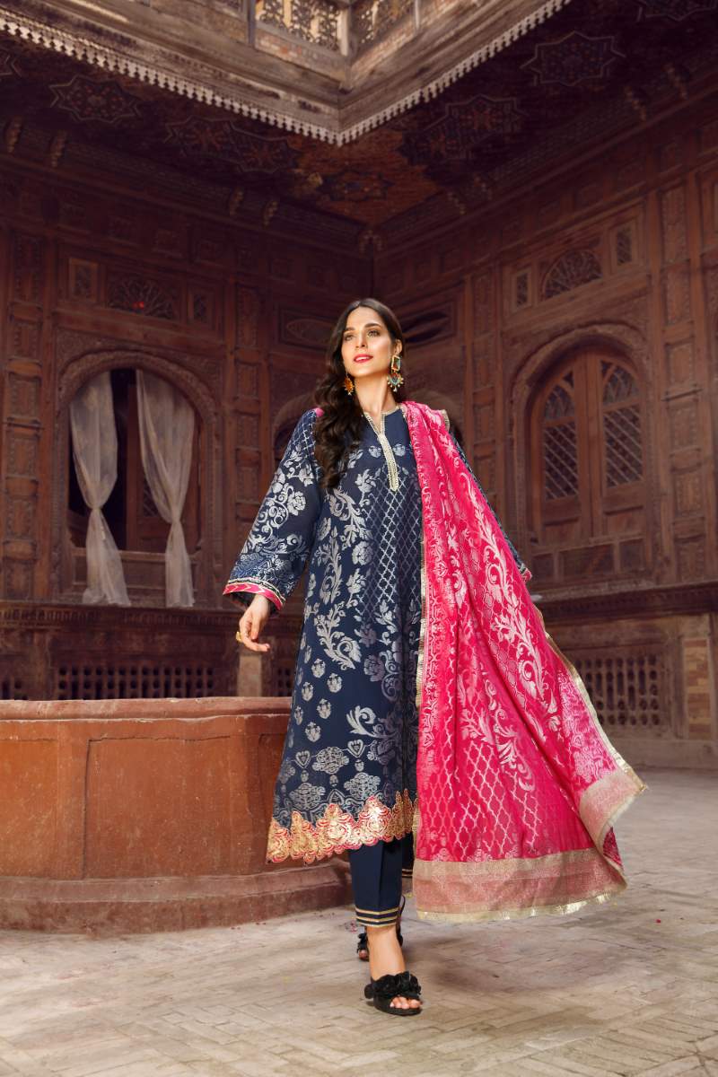 UNSTITCHED / JACQUARD / MID NIGHT ROMANCE - Jacquard.pk