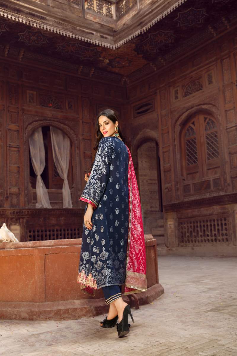 UNSTITCHED / JACQUARD / MID NIGHT ROMANCE - Jacquard.pk