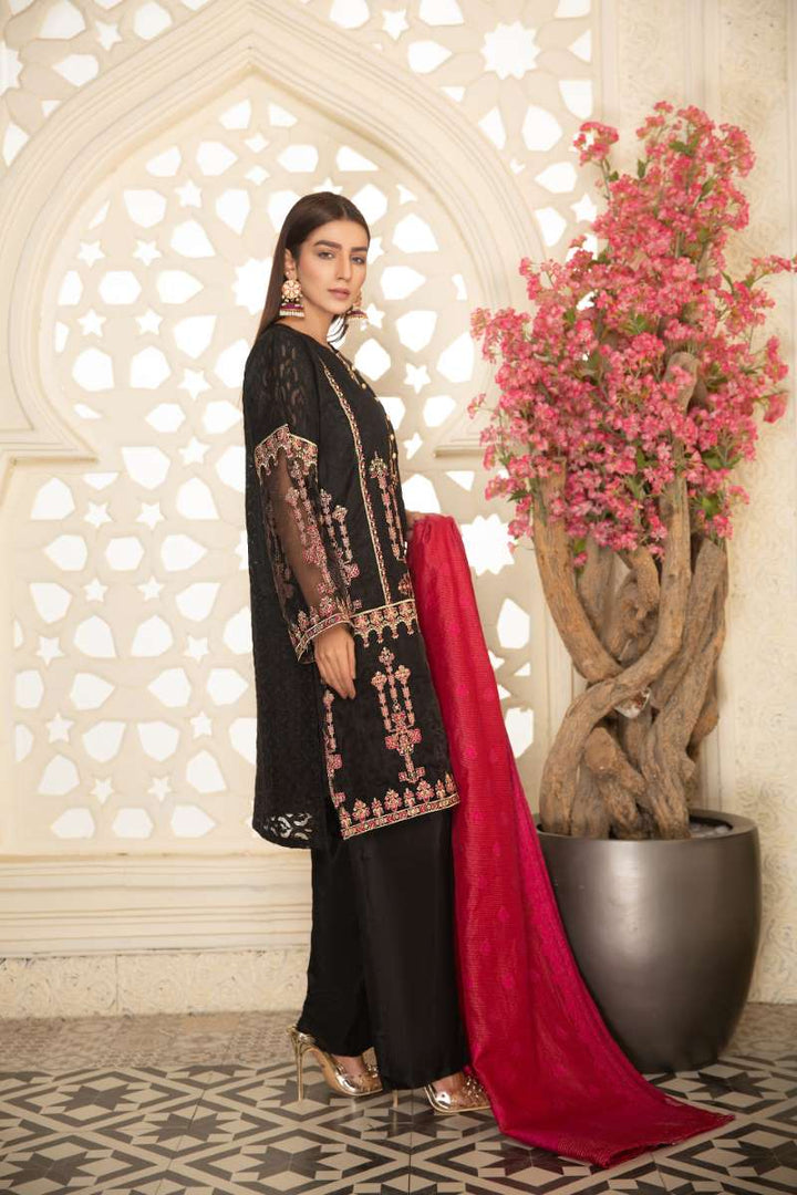 BLACK BROCADE - Jacquard