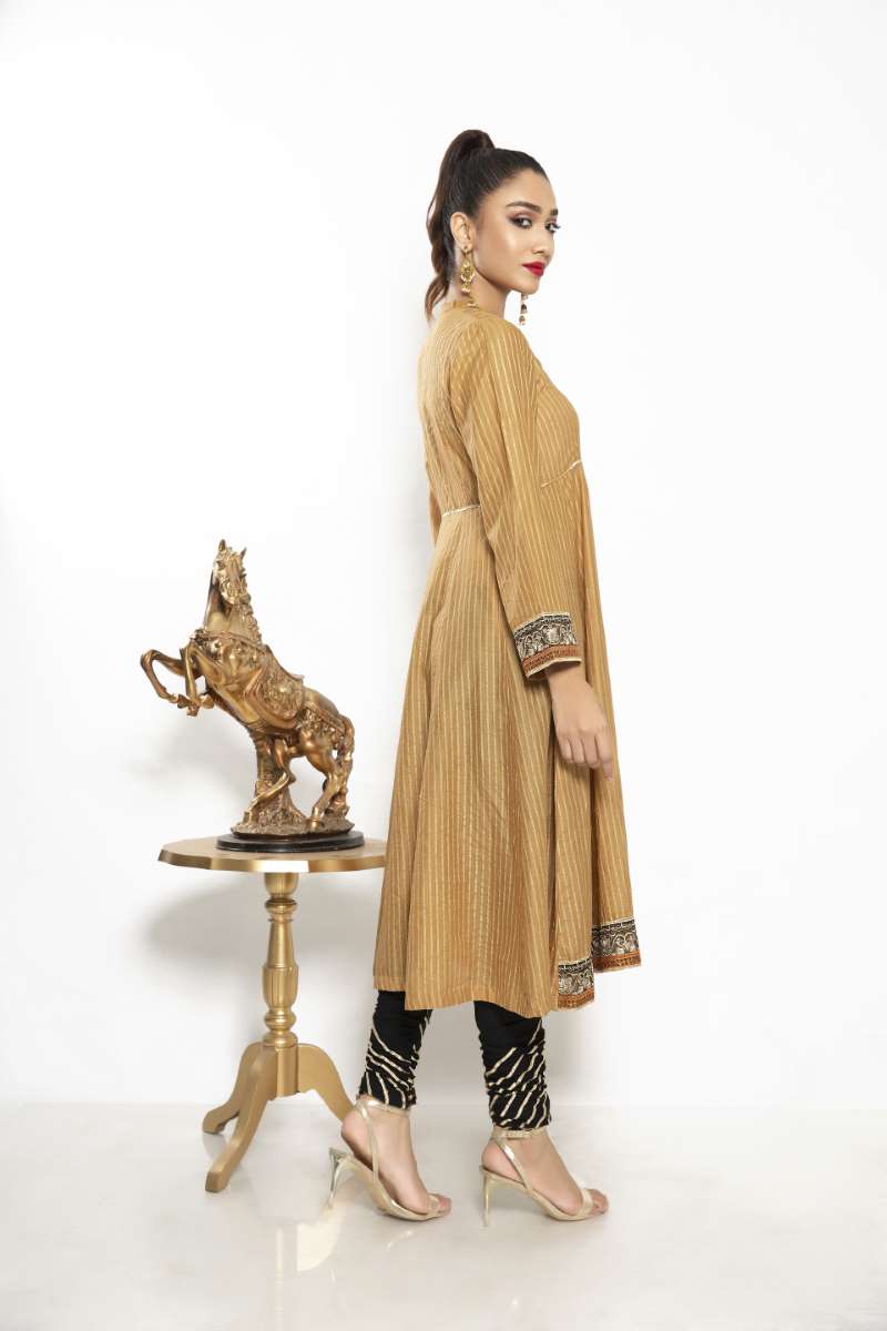 LAWN SHIRT / MUGHAL GOLD - Jacquard.pk