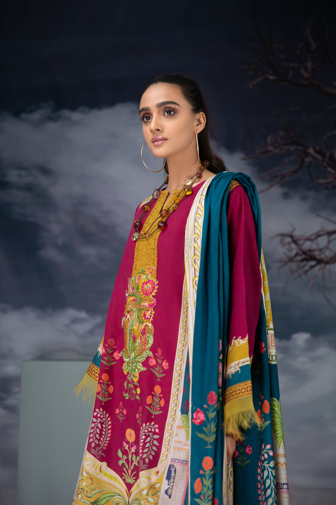 Winter unstitched crepe collection by jacquard Clothing