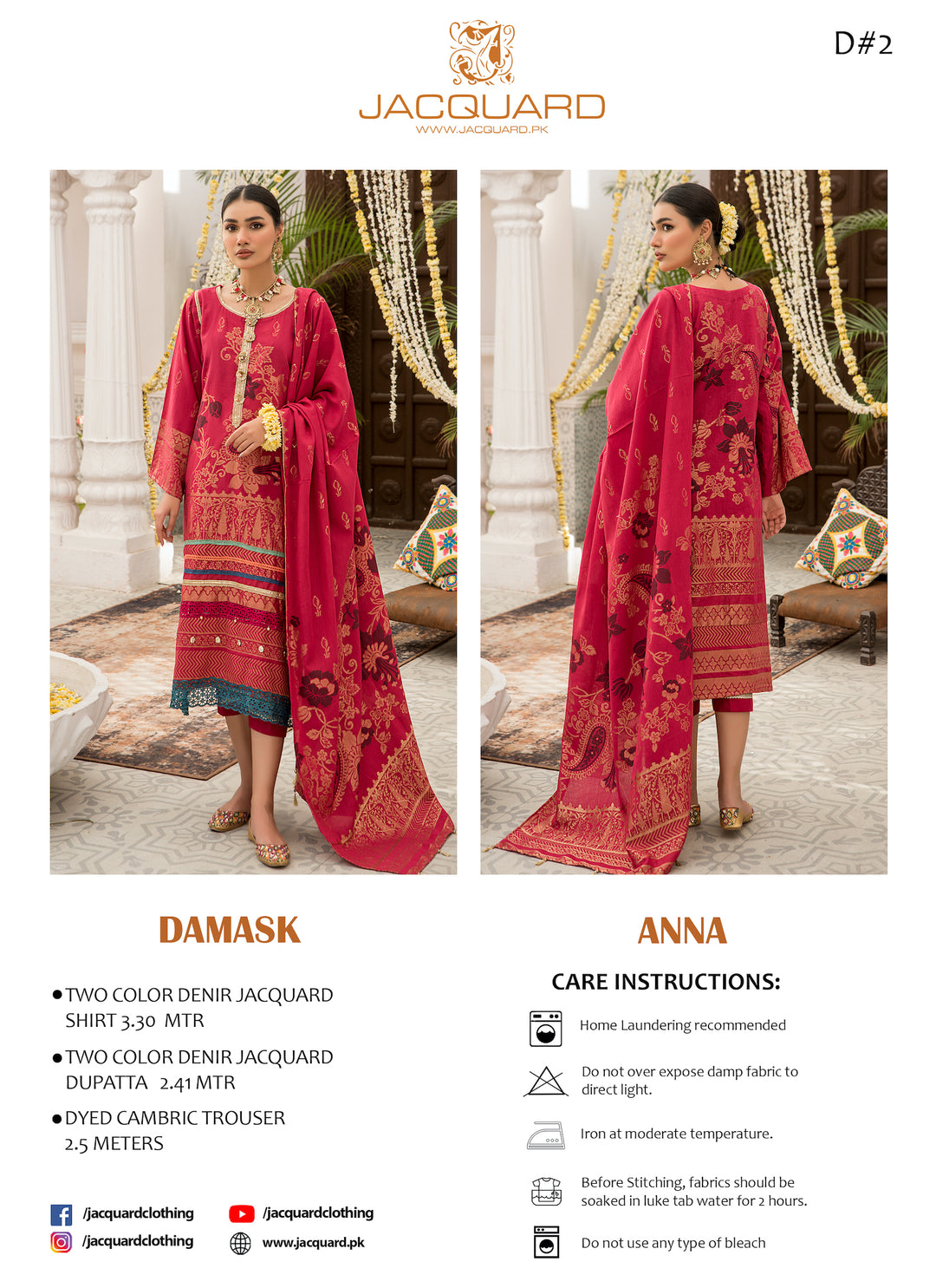 Hand Weaved jacquard Eid Festive Collection Sumer 2022 by jacquard clothing