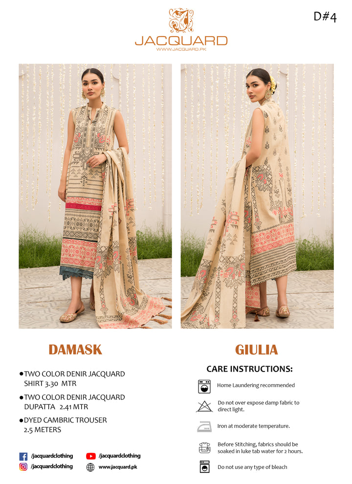 Hand Weaved jacquard Eid Festive Collection Sumer 2022 by jacquard clothing