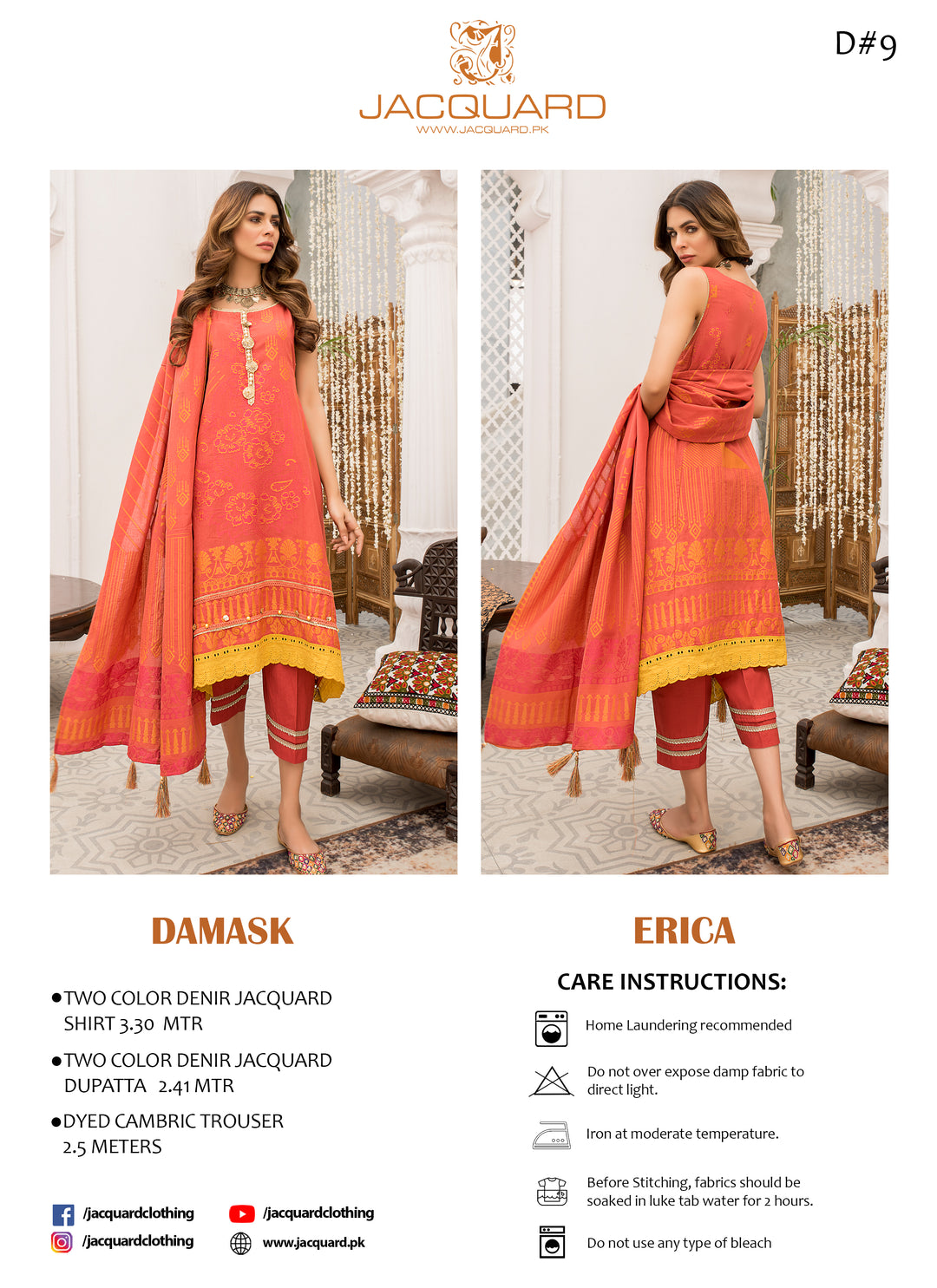 Hand Weaved jacquard Eid Festive Collection Sumer 2022 by jacquard clothing