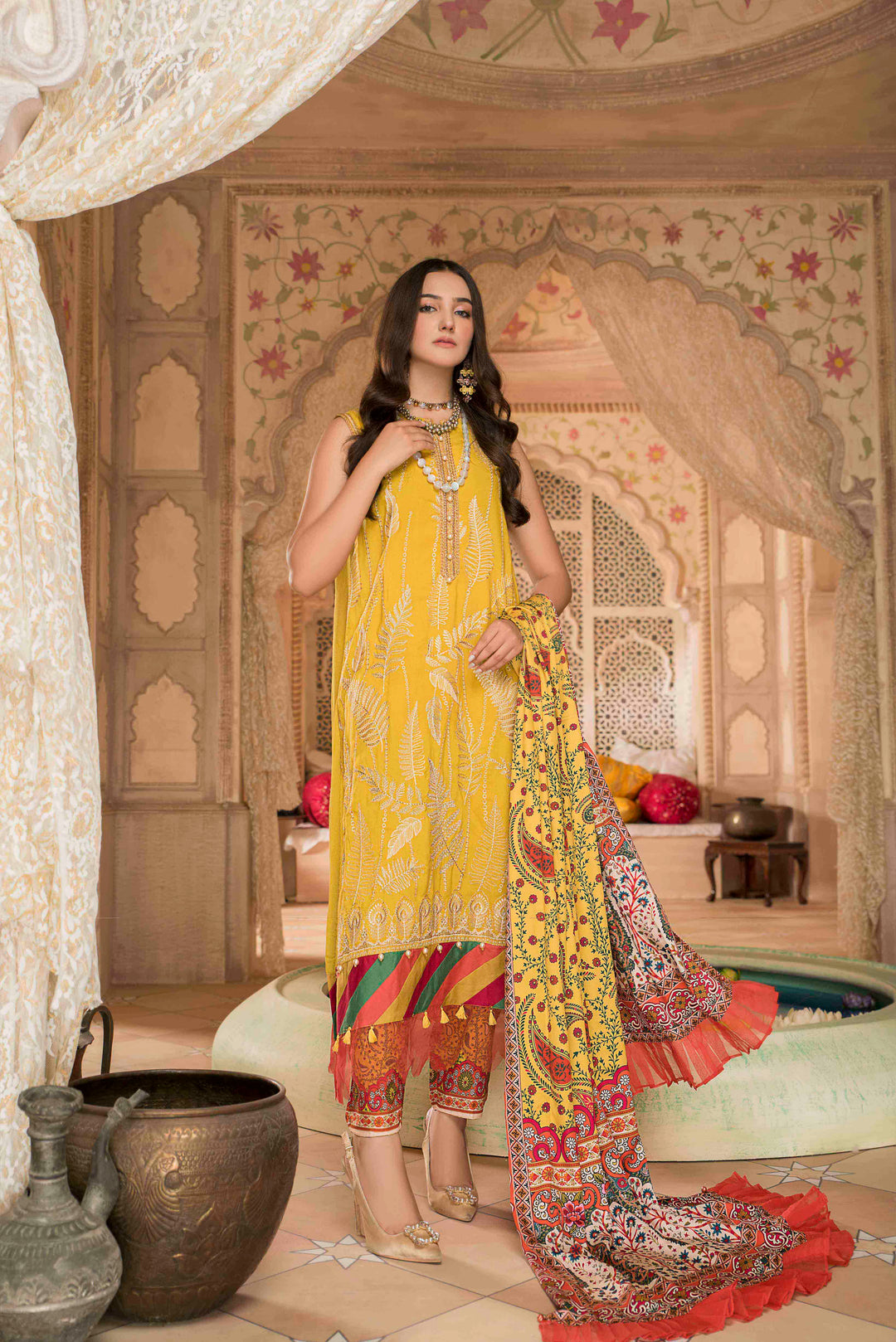 Sai Bella/Linen Unstitched 3Pcs Winter Collection By Jacquard Clothing