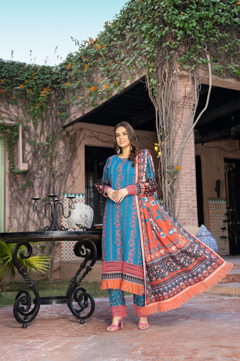 Self Jacquard Khaddar Unstitched By Jacquard Clothing winter collection