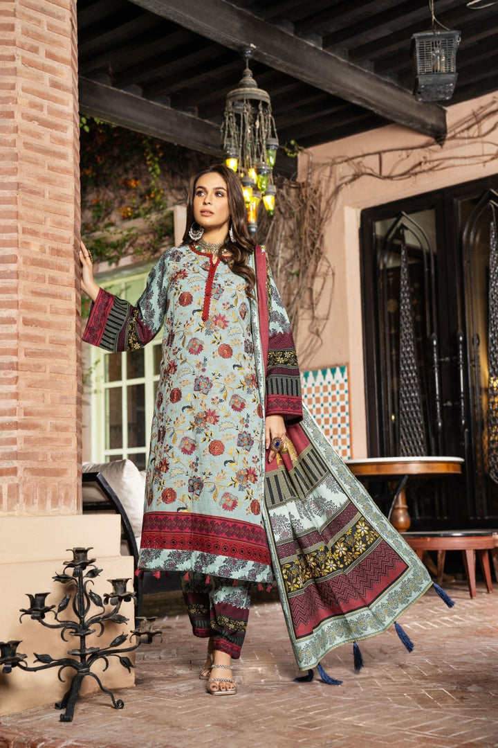 Self Jacquard Khaddar Unstitched By Jacquard Clothing winter collection