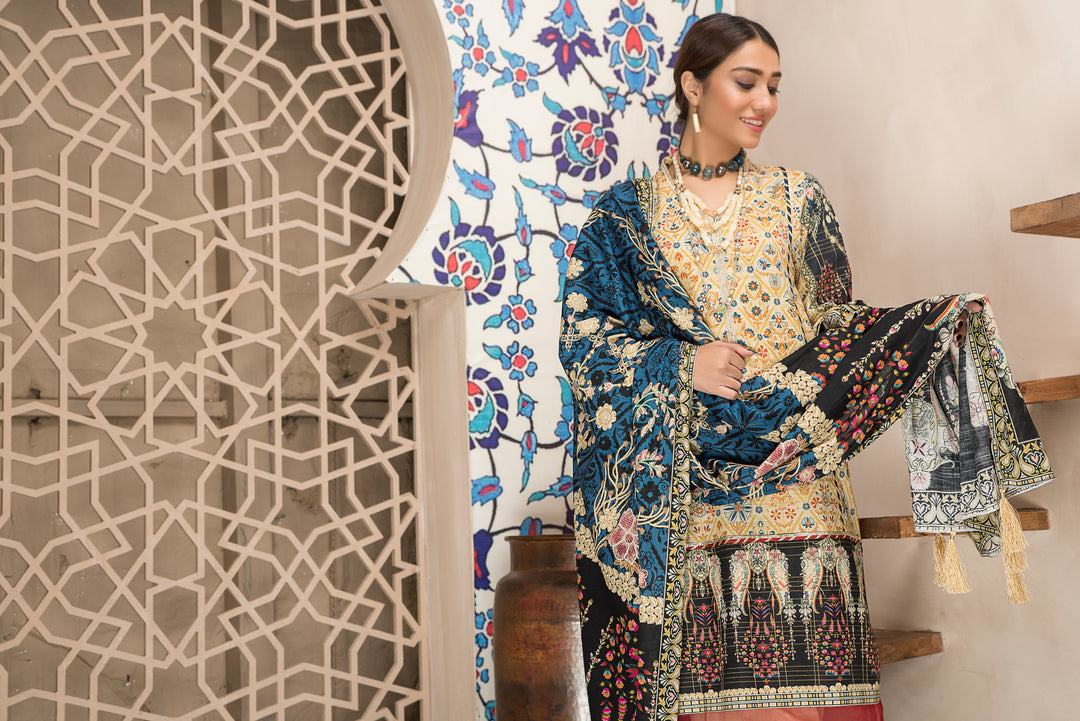 Shahdokht Unstitched Winter collection Masoori slub khaddar by Jacquard Clothing 