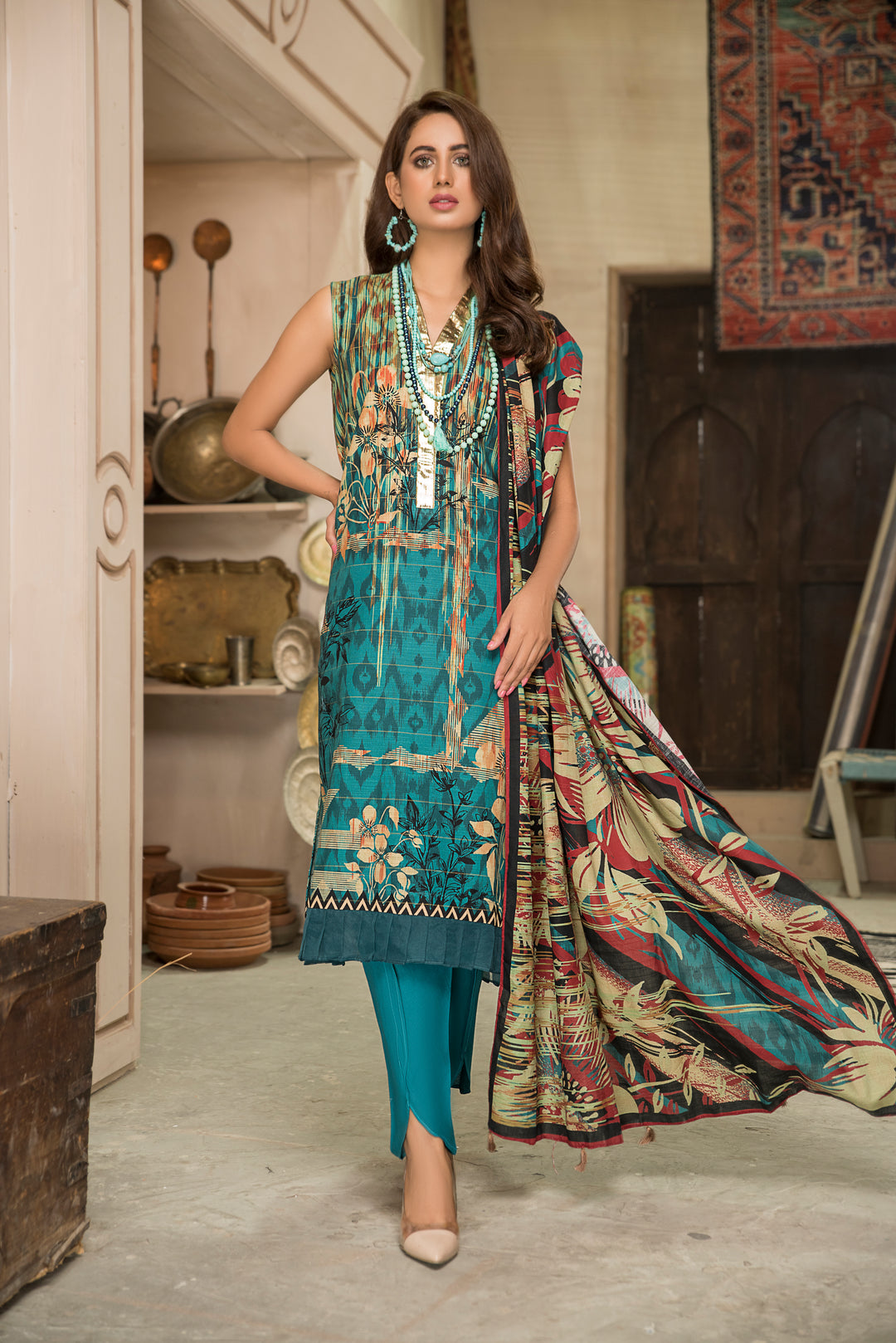 Shahdokht winter  Unstitched Masoori Slub Khaddar By Jacquard clothing.jpg