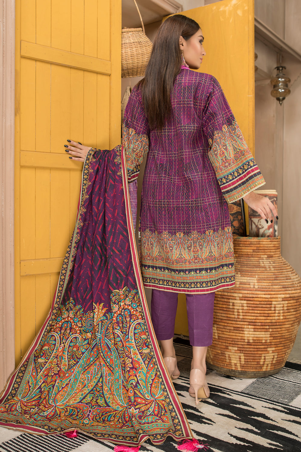 Shahdokht Unstitched Winter collection Masoori slub khaddar by Jacquard Clothing 