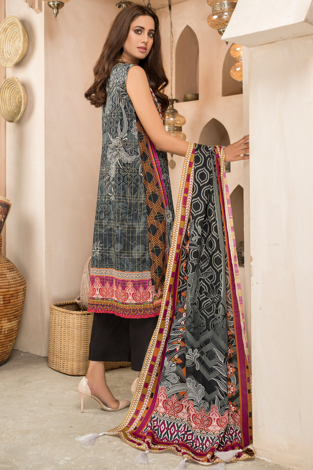 Shahdokht Unstitched Winter collection Masoori slub khaddar by Jacquard Clothing 