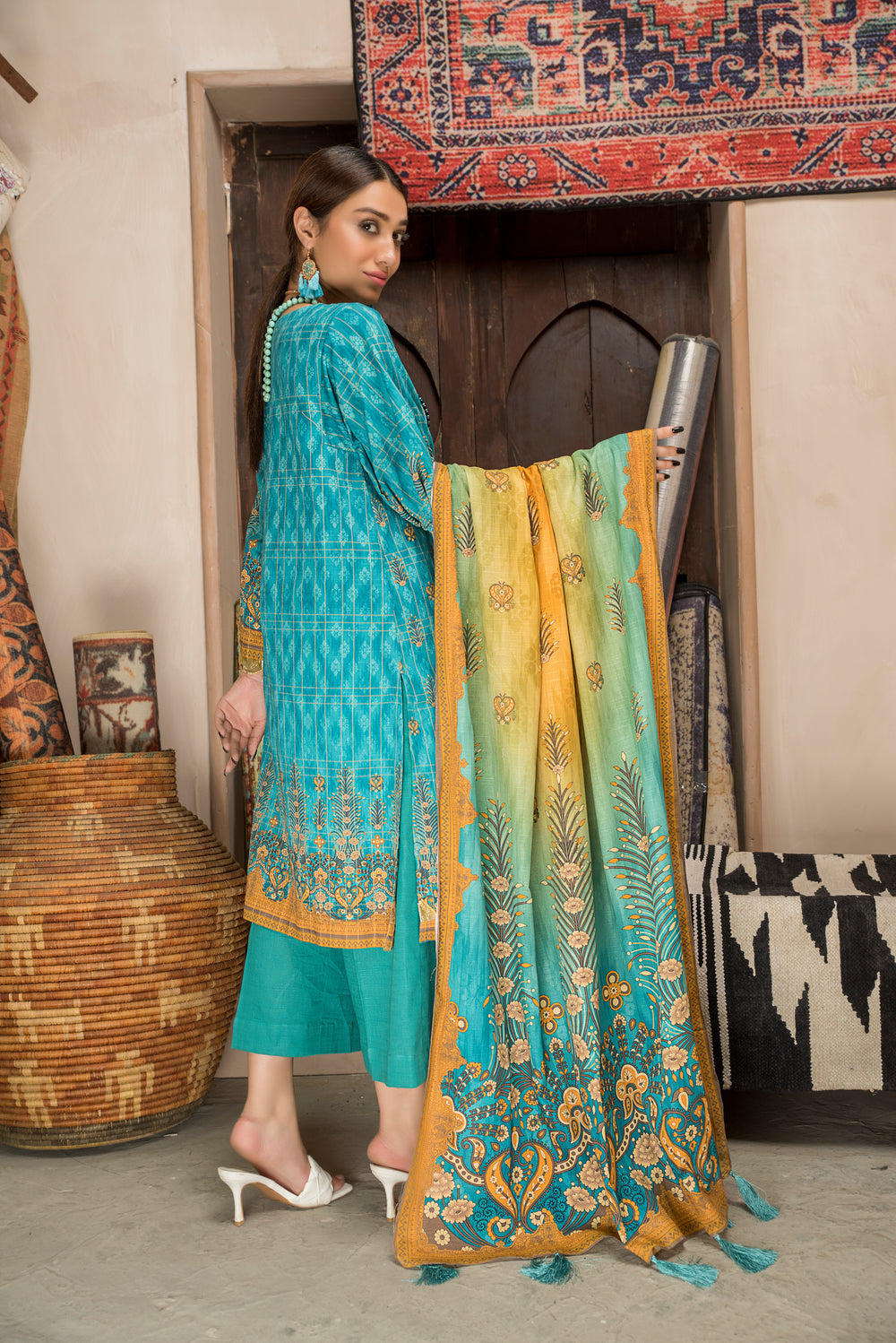 Shahdokht Unstitched Winter collection Masoori slub khaddar by Jacquard Clothing 