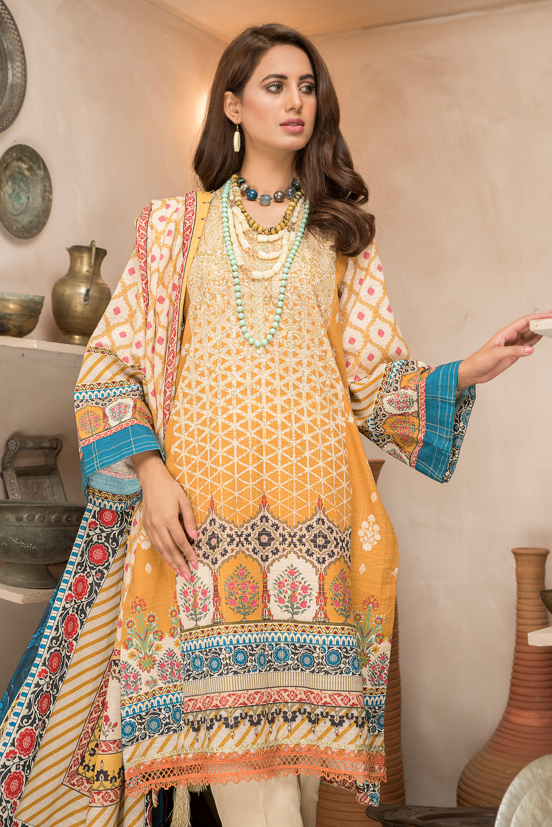 Shahdokht Unstitched Winter collection Masoori slub khaddar by Jacquard Clothing 