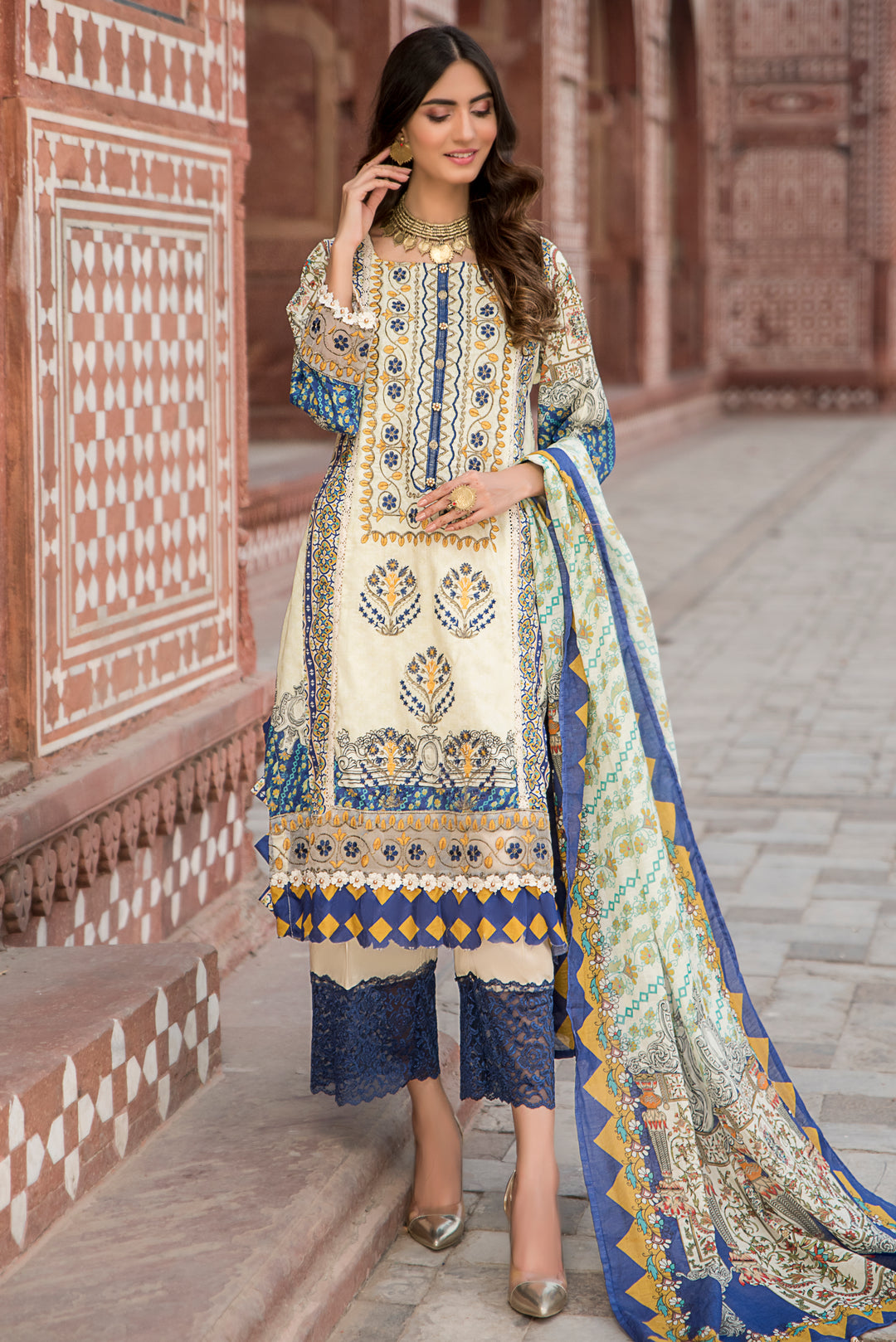 Targini Vol-3 Unstitched collection self jacquard lawn 3pcs summer 2022 by jacquard clothing